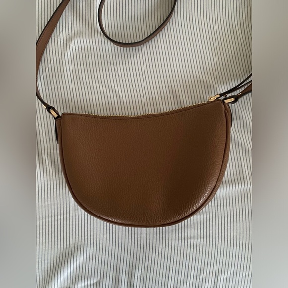 Michael Kors Brown/Tan Dover Small Leather Crossbody Bag - Picture 3 of 4